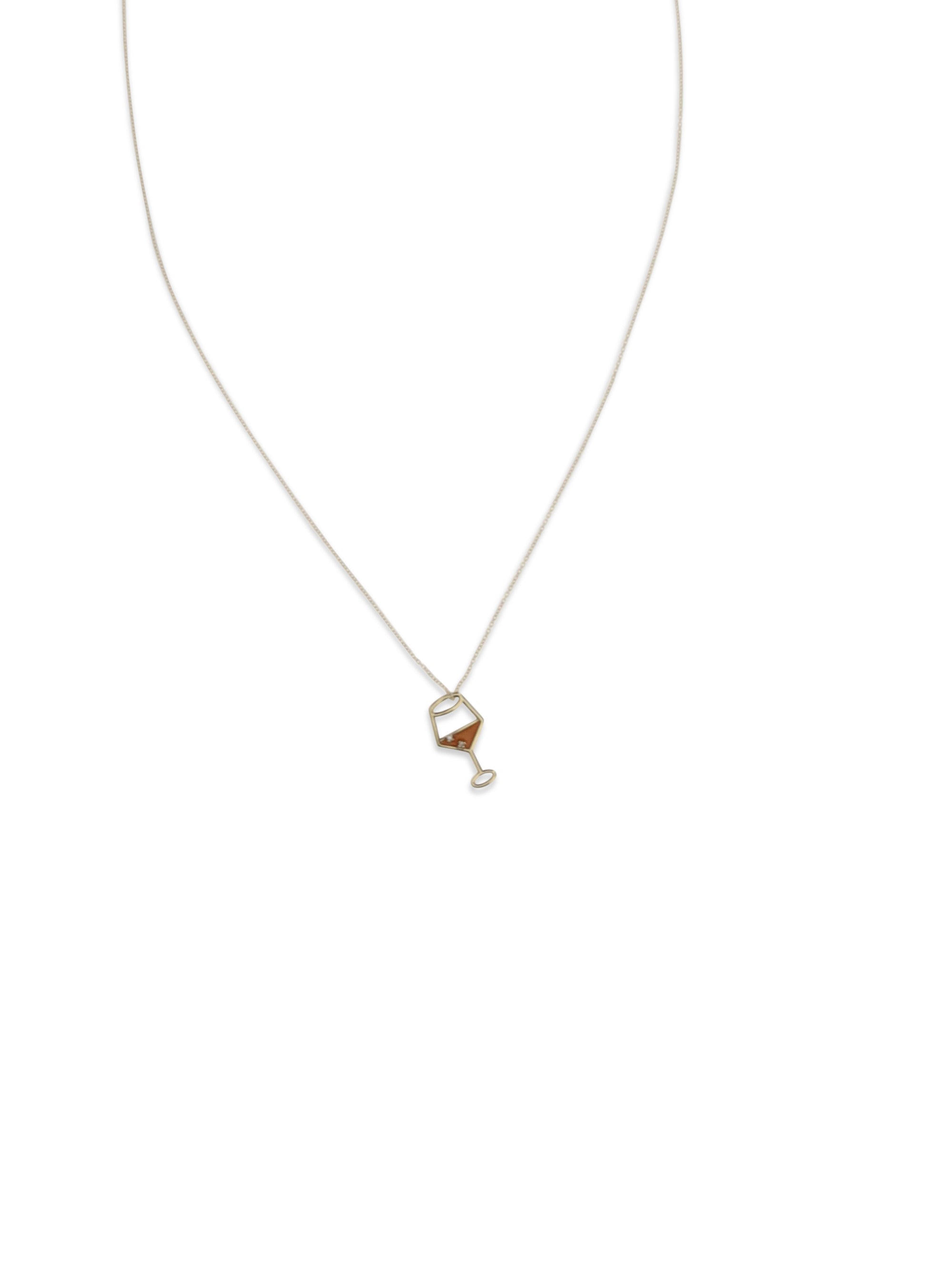 spritz brillante enamel necklace