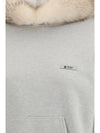 hoodie features a hood lined in shearling