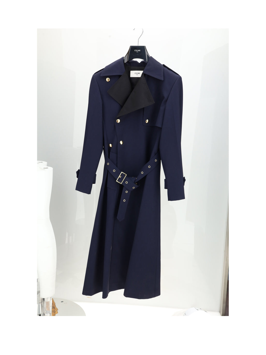 CELINE 40 tux trench coat
