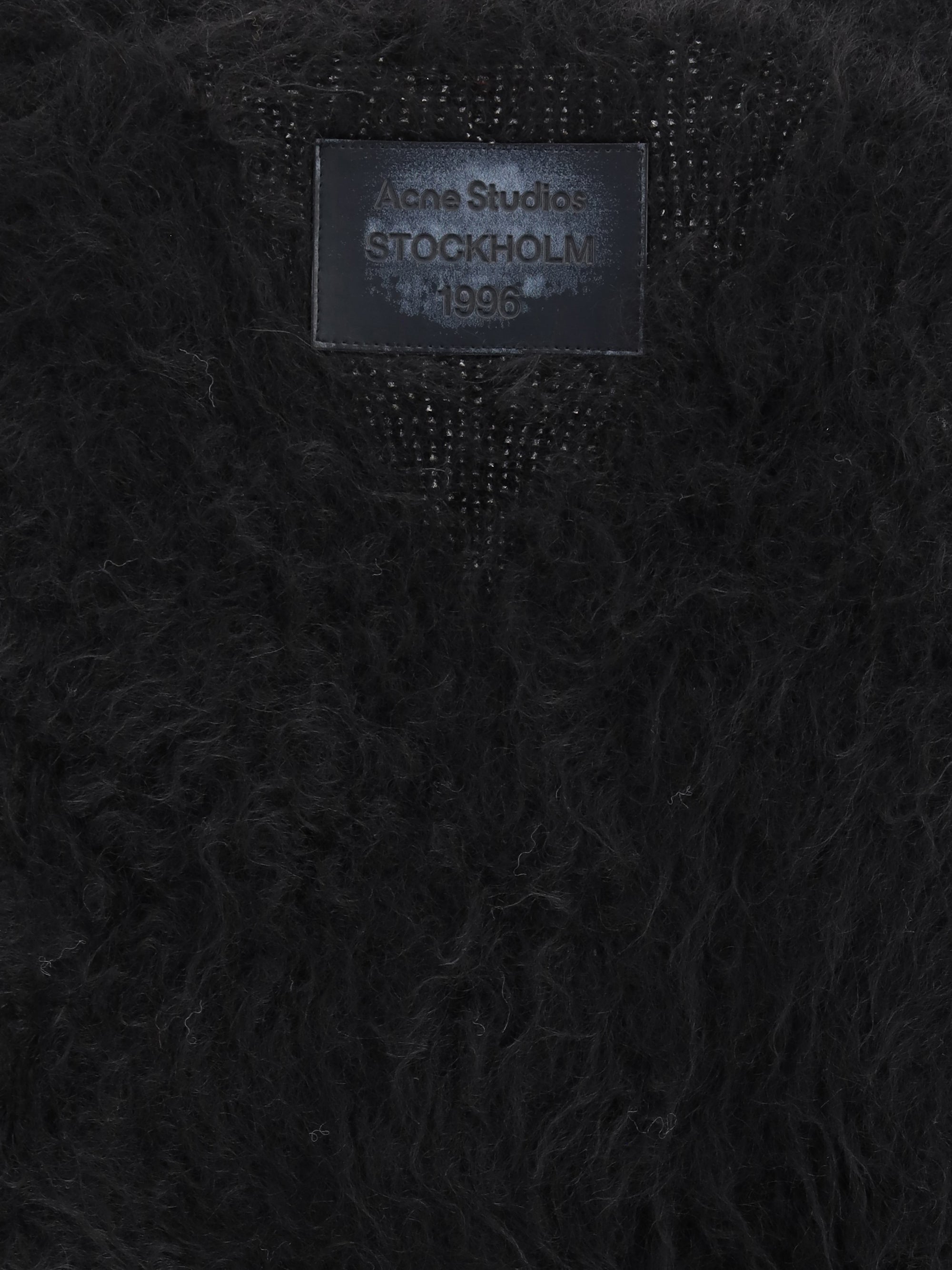 ACNE STUDIOS S-M oversized cardigan in mohair-wool blend