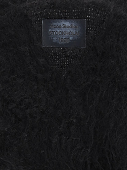 ACNE STUDIOS S-M oversized cardigan in mohair-wool blend