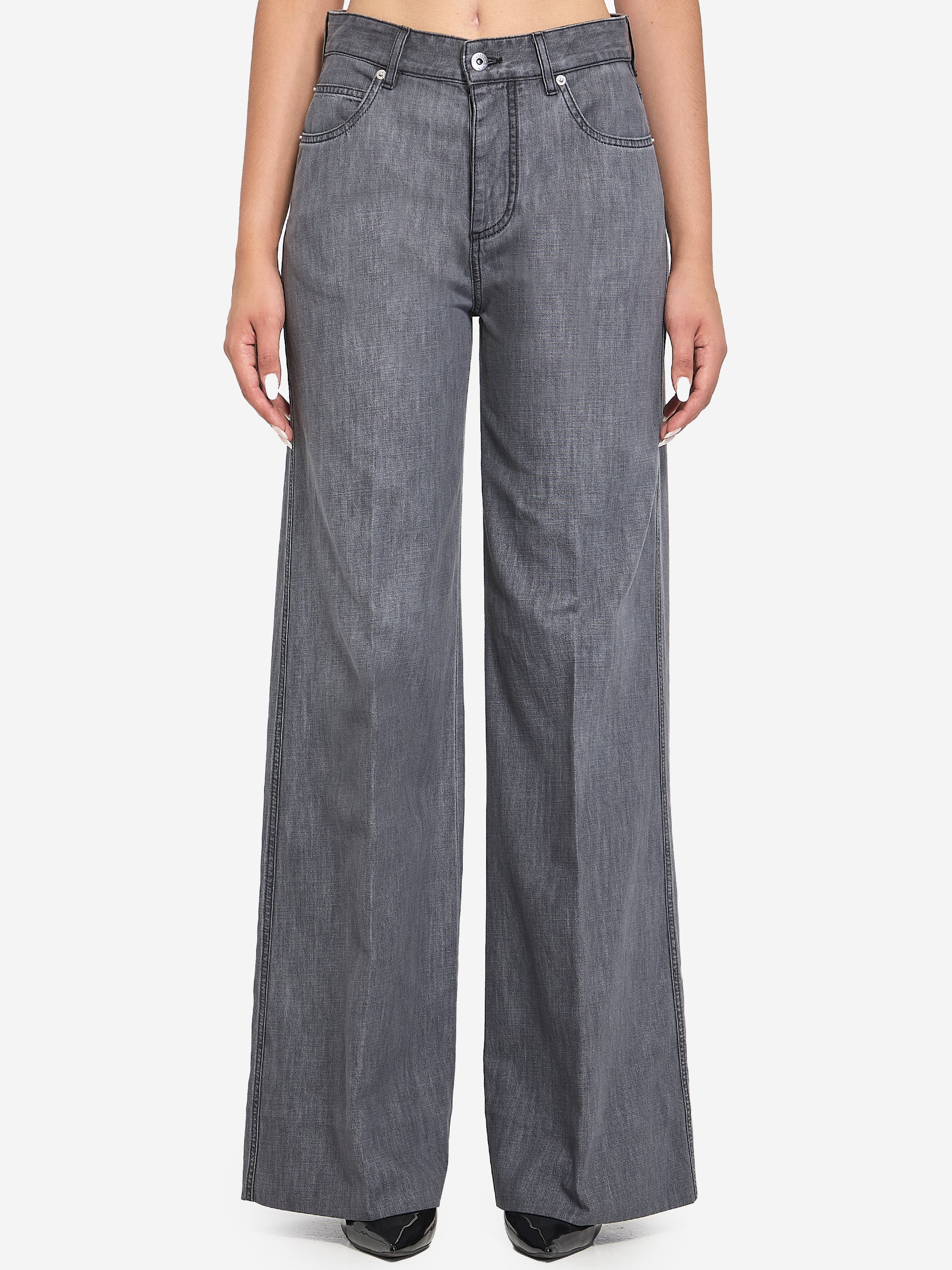 BOTTEGA VENETA 40 denim palazzo jeans