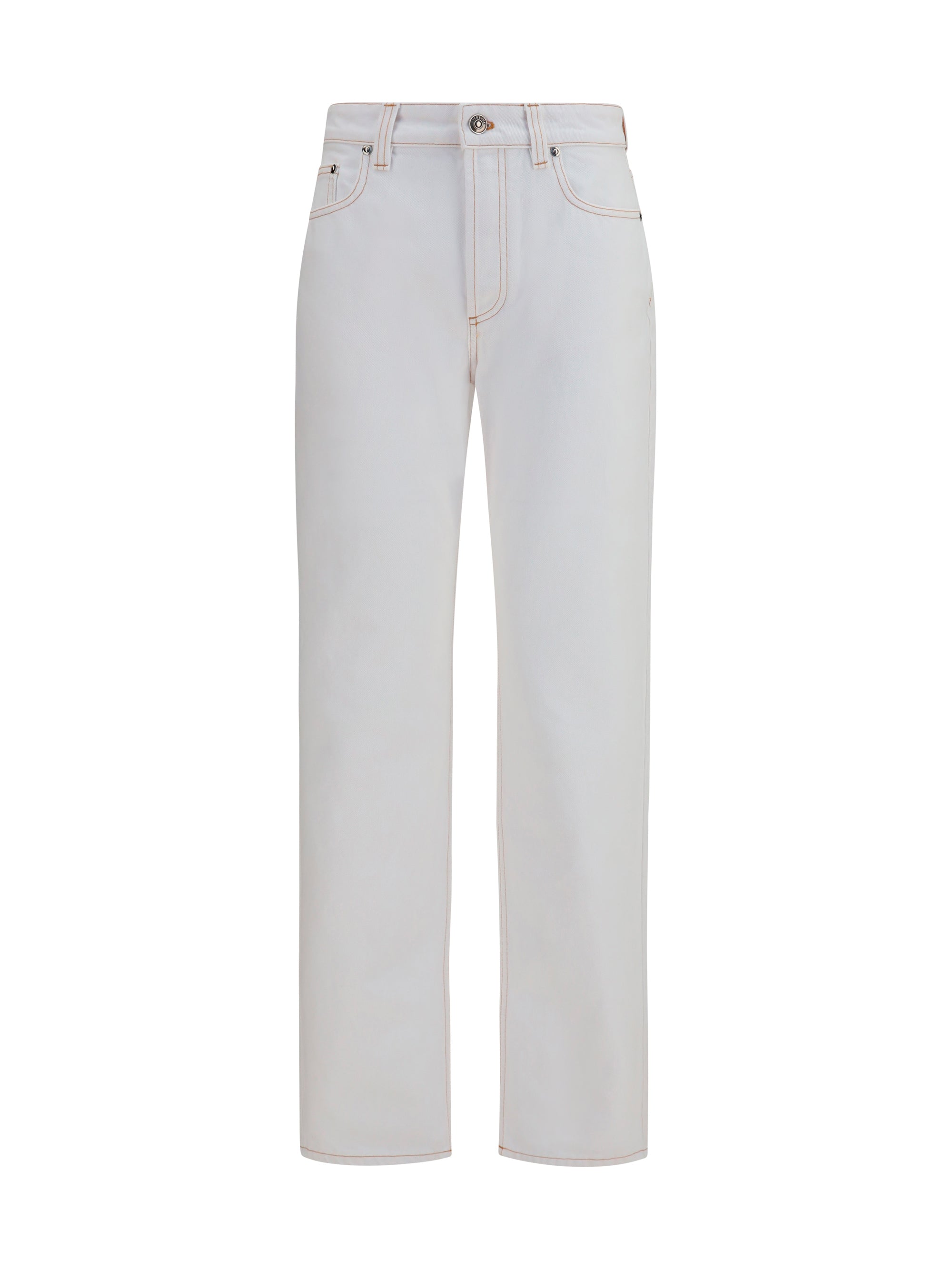 high-waisted jeans