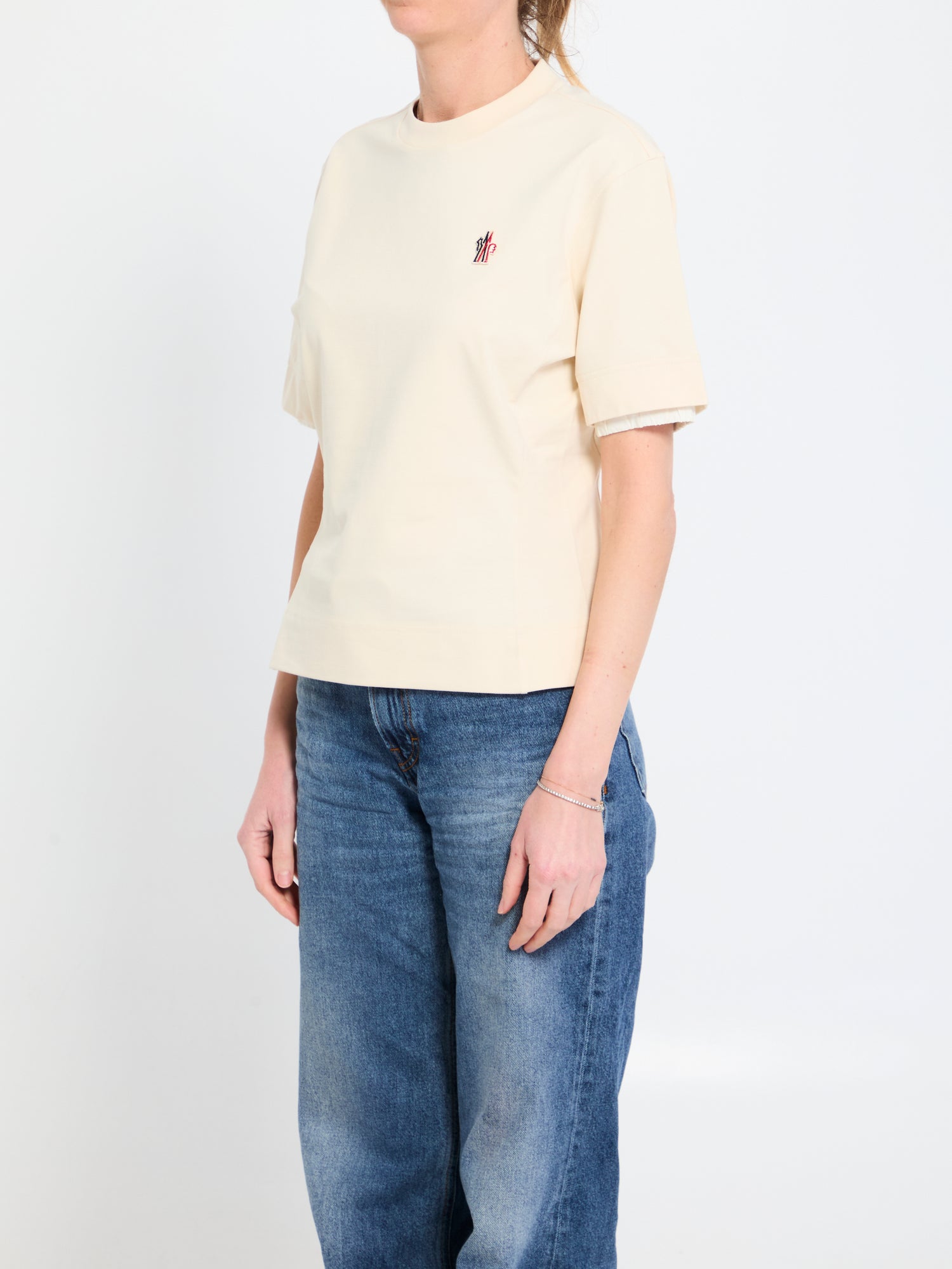 MONCLER GRENOBLE M stretch cotton t-shirt