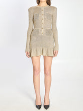 SELF PORTRAIT M gold mini dress