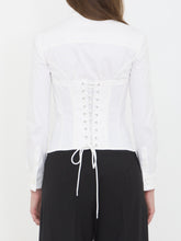 BALENCIAGA 36 corsedet shirt in stretch poplin