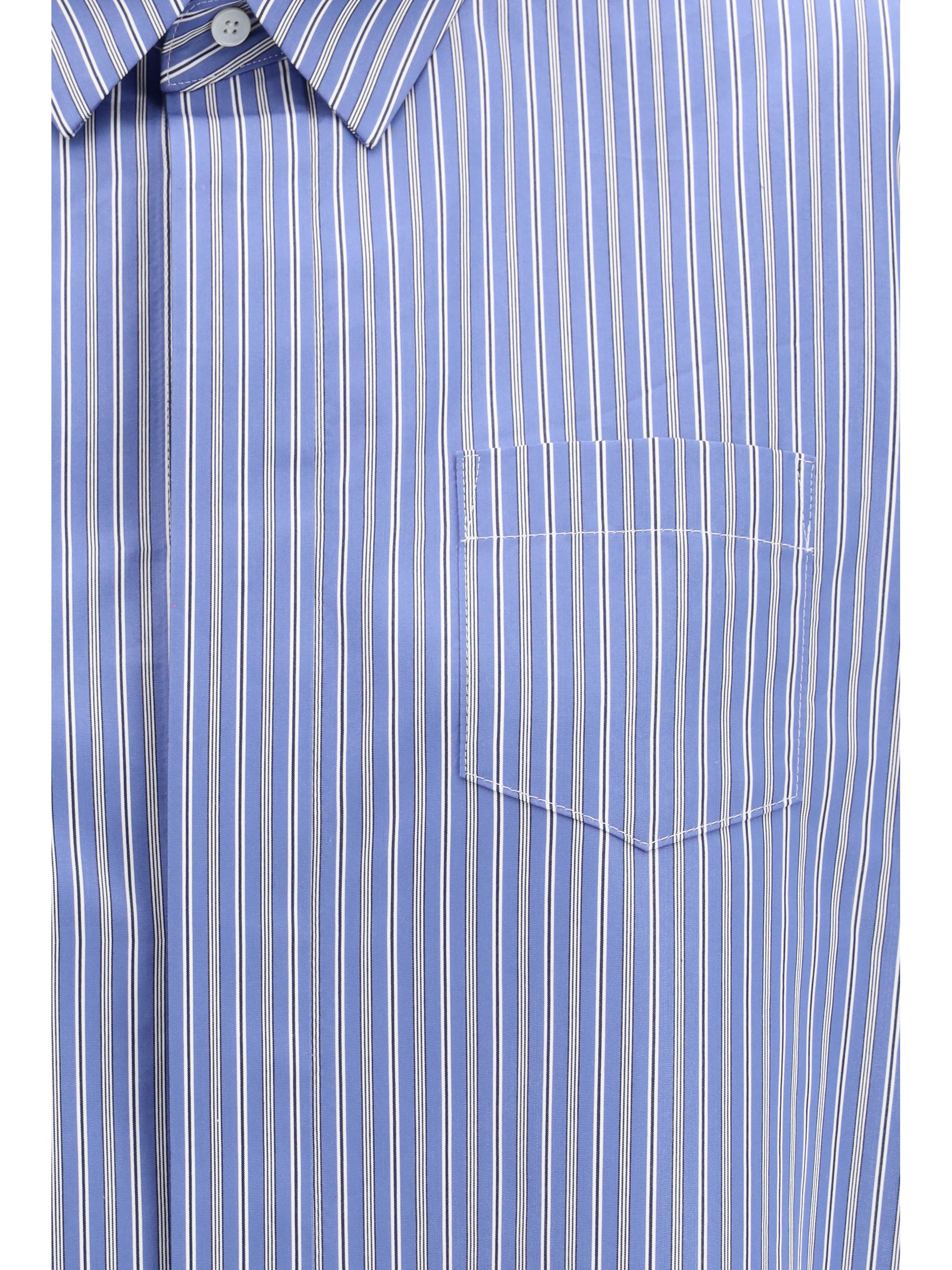 striped poplin shirt