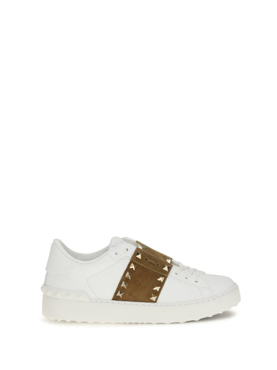 rockstud untitled sneakers with suede band
