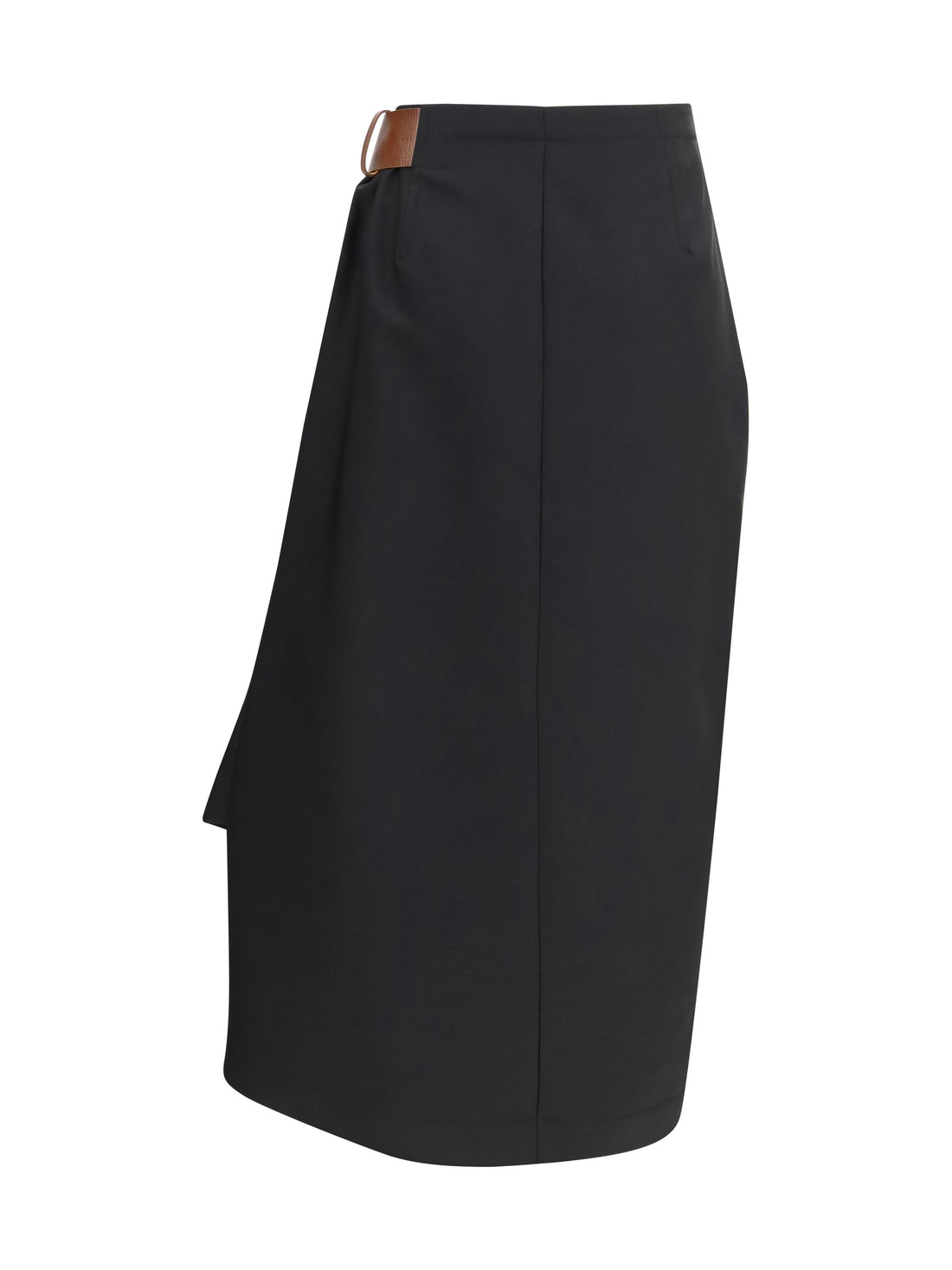 BOTTEGA VENETA 40 grain de poudre wool midi skirt