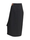 grain de poudre wool midi skirt