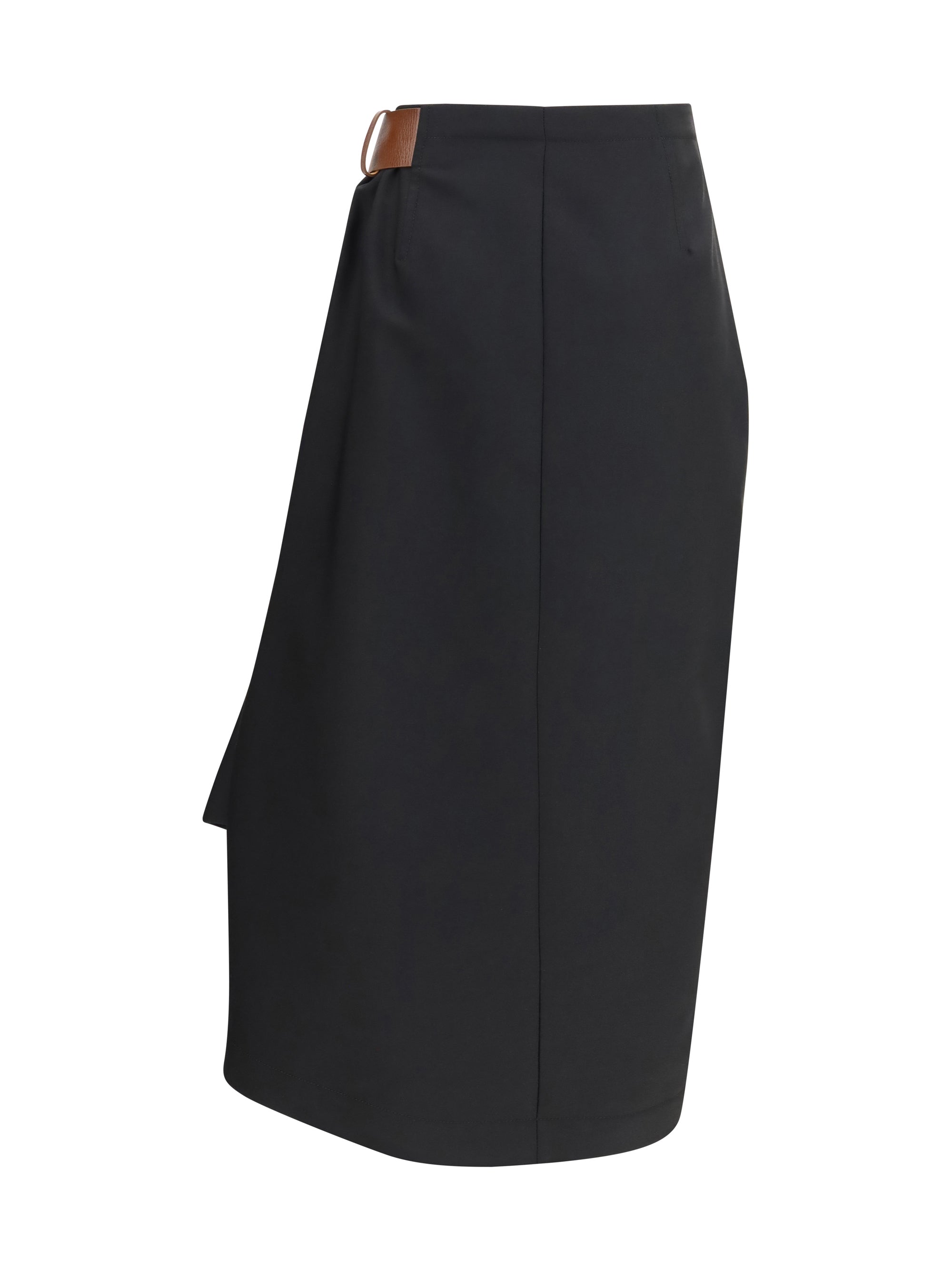 grain de poudre wool midi skirt