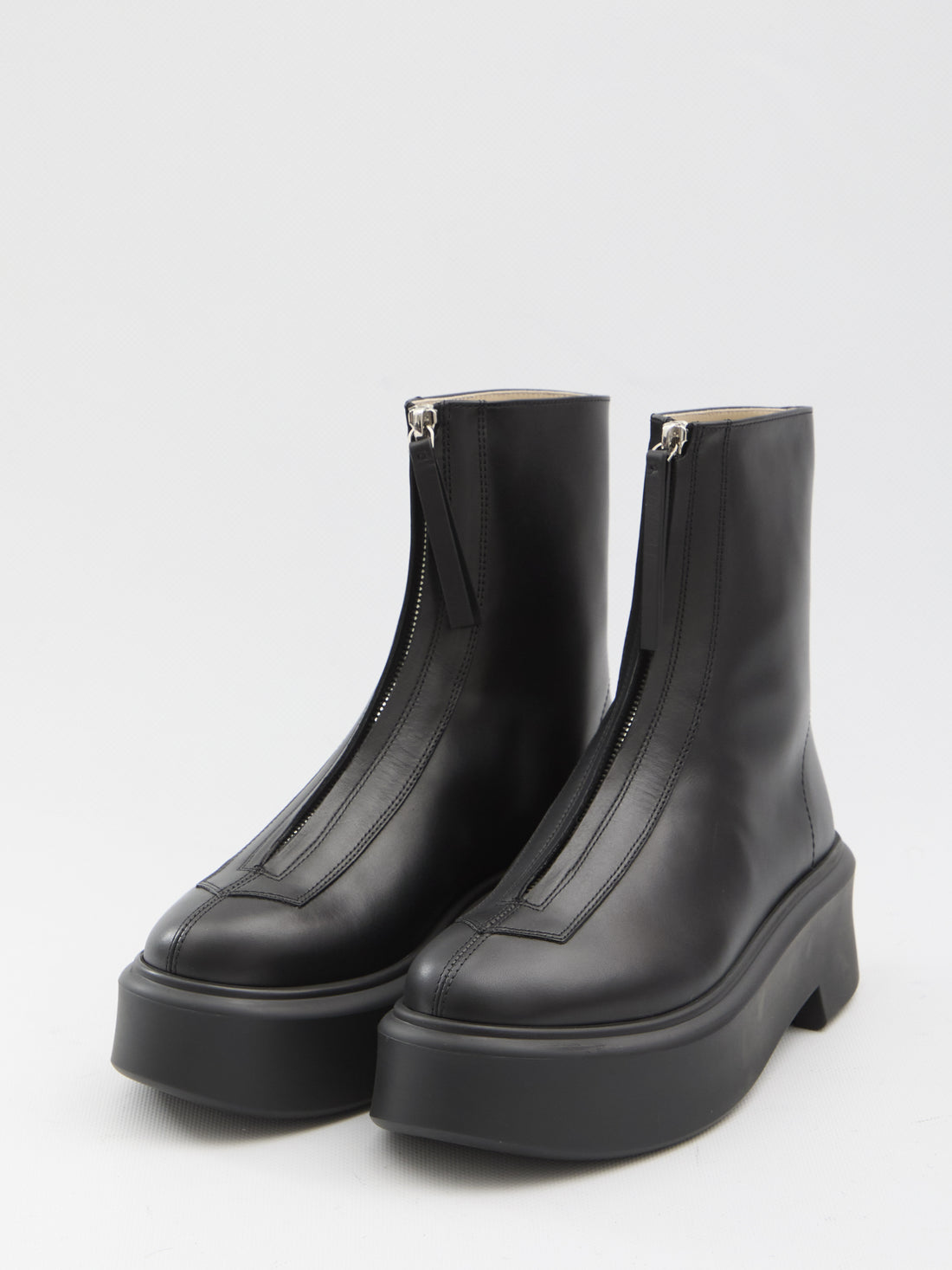 THE ROW 36 zipped boots