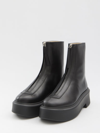 THE ROW 36 zipped boots