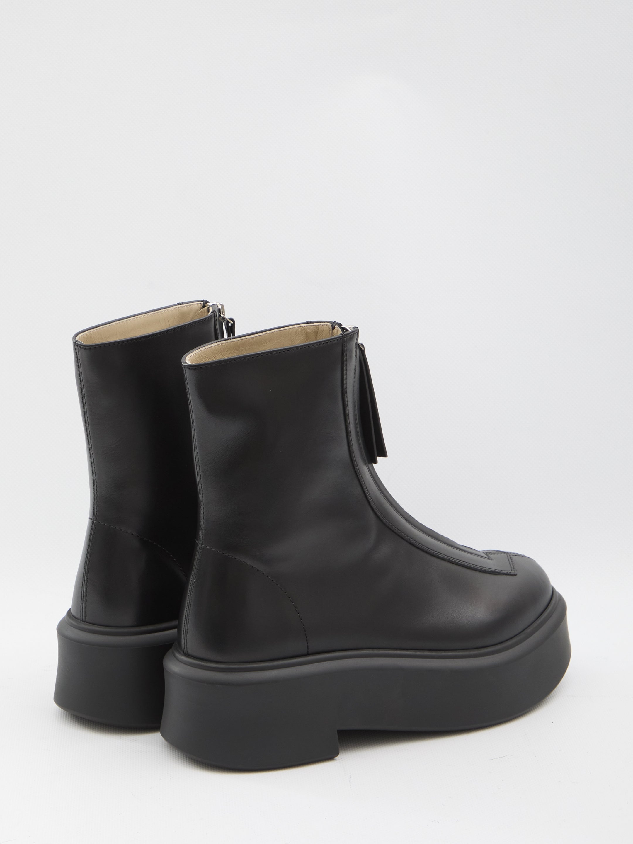 THE ROW 36 zipped boots