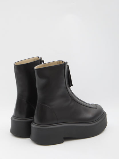 THE ROW 36 zipped boots