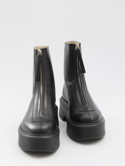 THE ROW 36 zipped boots