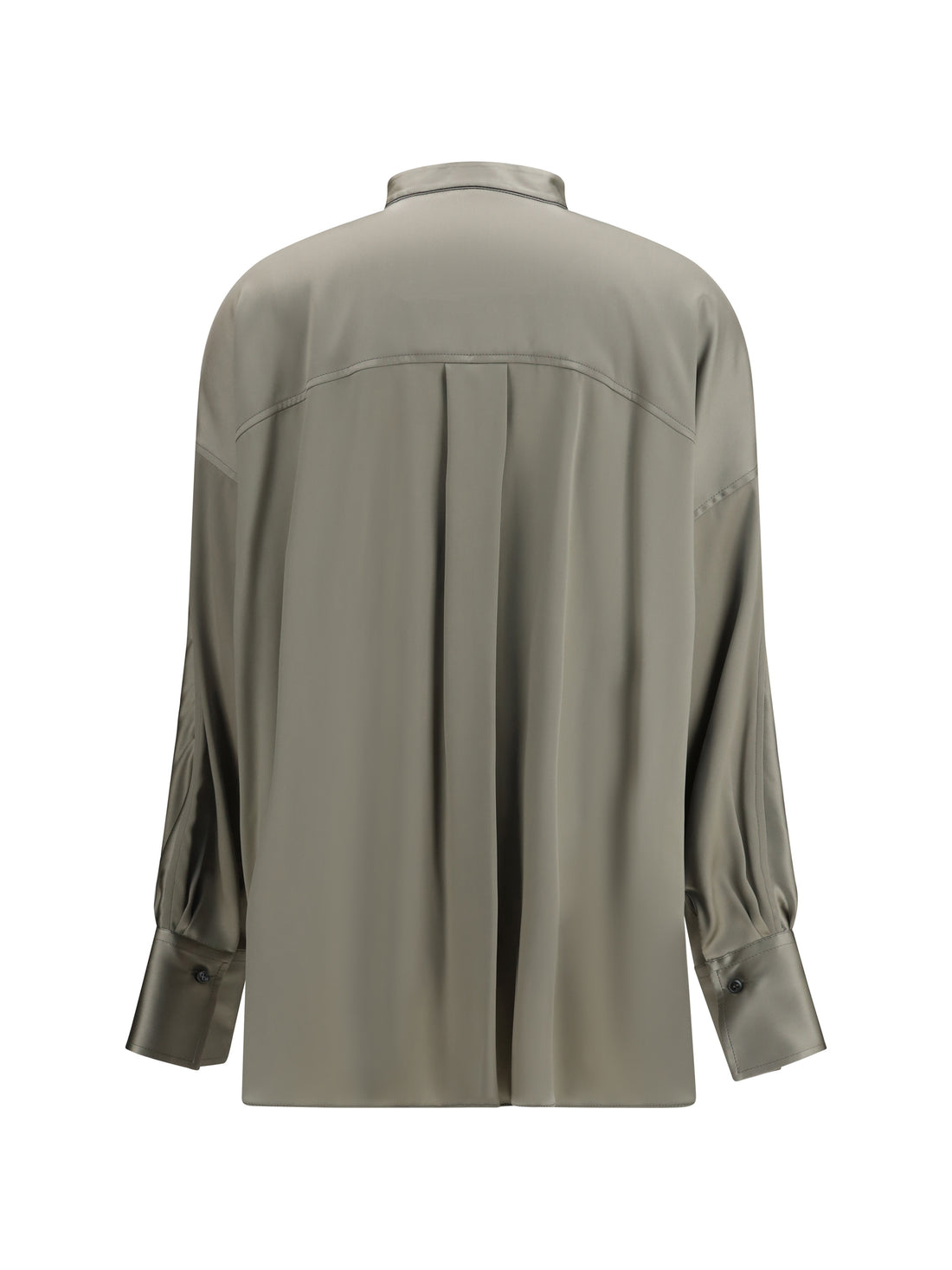 BRUNELLO CUCINELLI L silk shirt with monili details