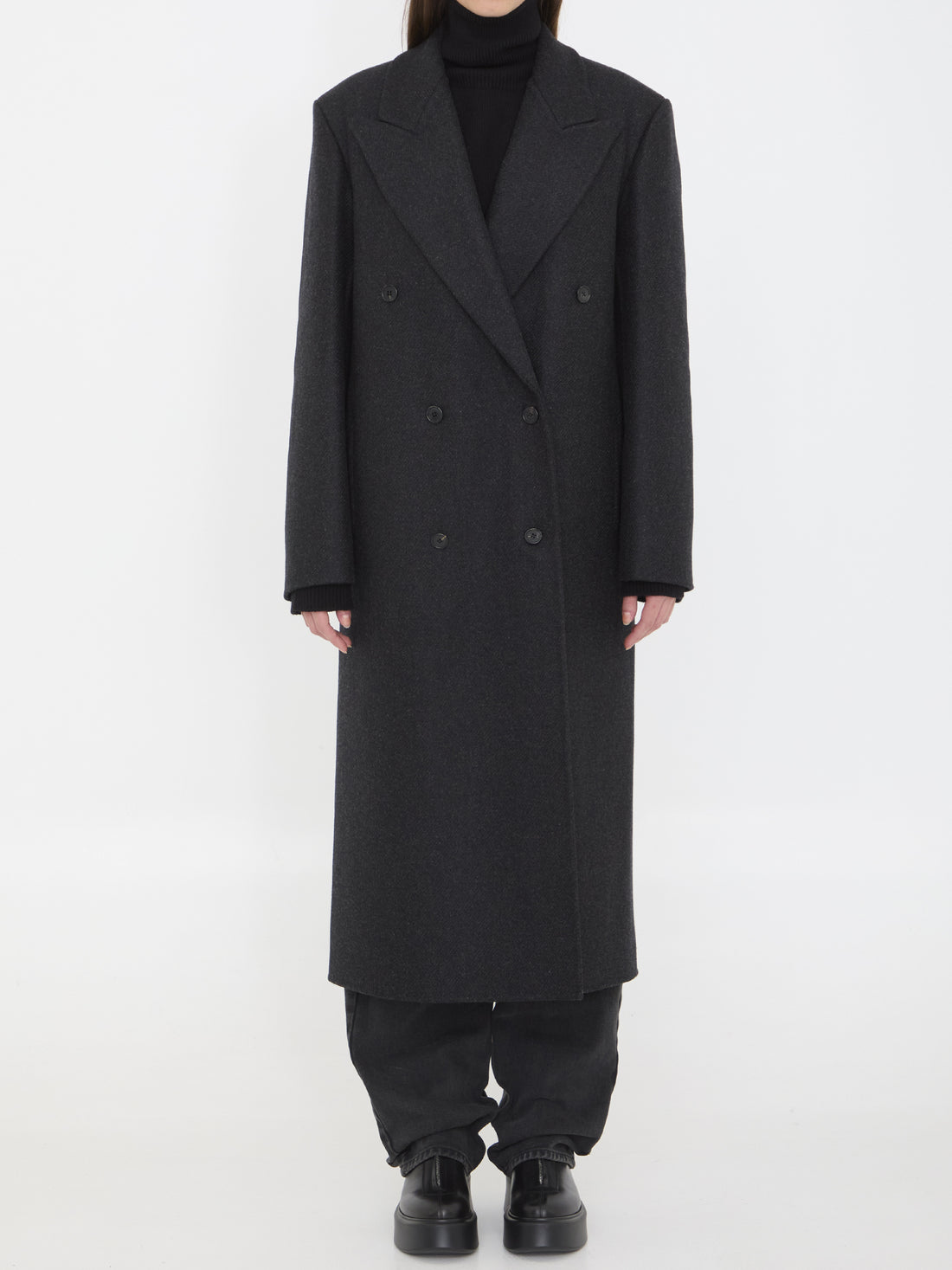 THE ROW 4 hariet coat in virgin wool and cashmere
