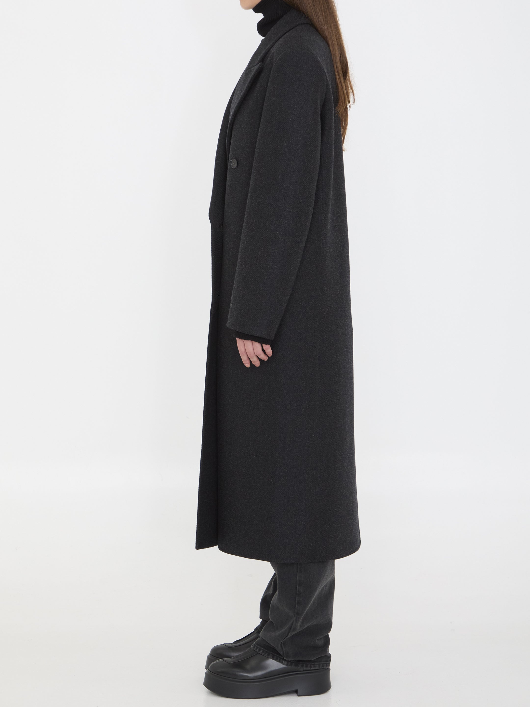 THE ROW 4 hariet coat in virgin wool and cashmere
