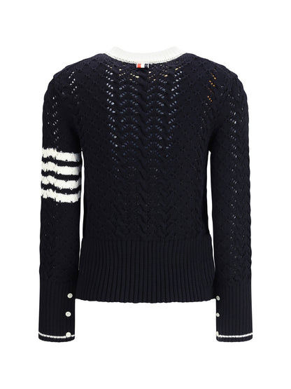 THOM BROWNE 38 pointelle sweater