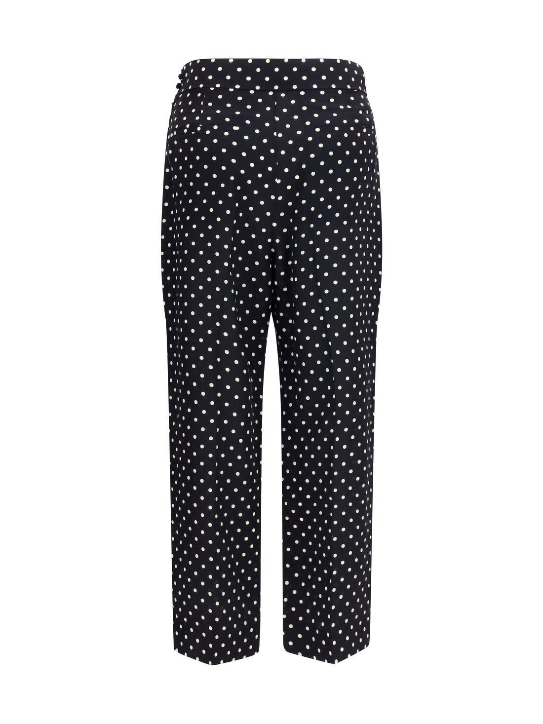 VALENTINO 44 polka-dot crêpe de chine pants