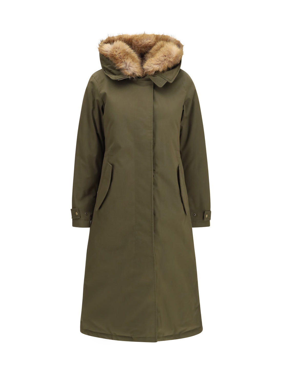 WOOLRICH L padded best cotton long parka