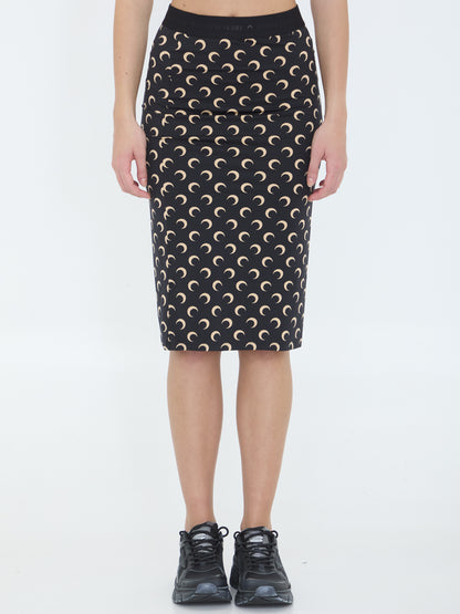 MARINE SERRE M moon jersey skirt 