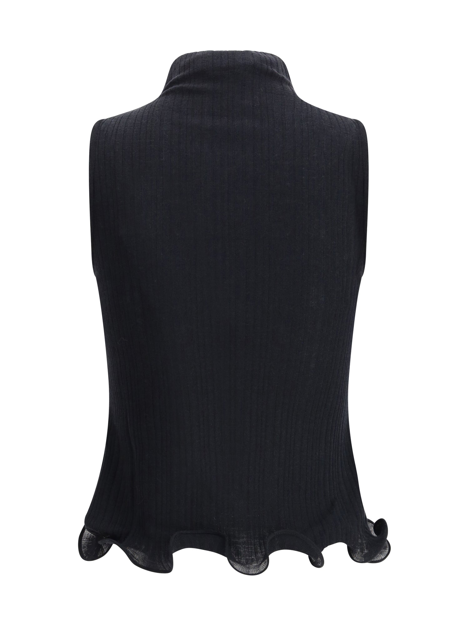 FENDI 40 sleeveless virgin wool top