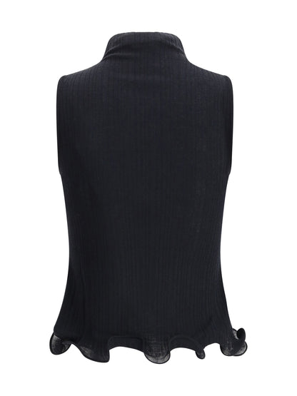 FENDI 40 sleeveless virgin wool top