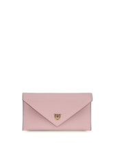 PINKO OS love birds logo mini clutch bag