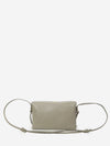 light graphite trio flap crossbody bag