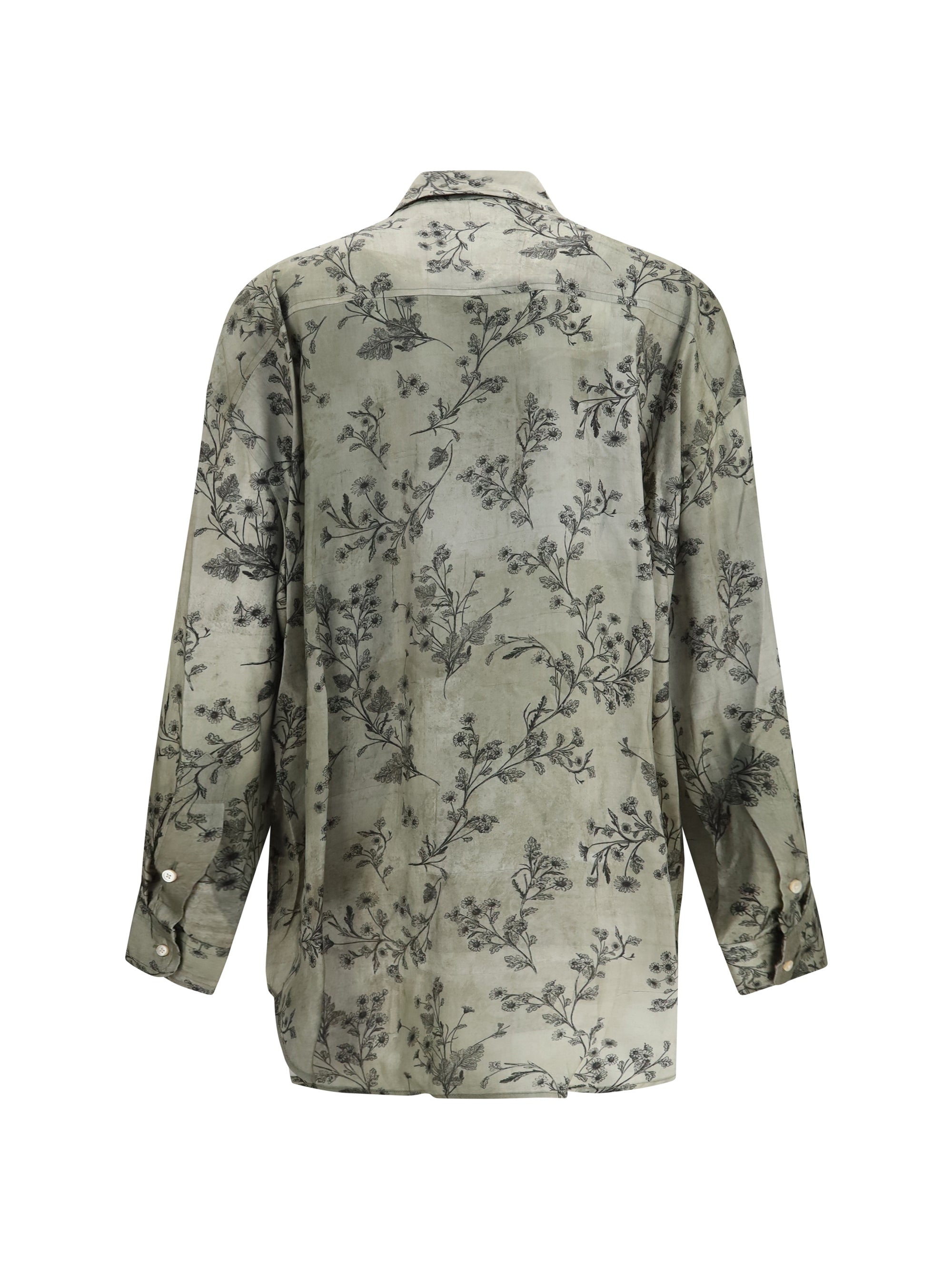 v-neck ruffle shirt