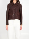 fem vintage leather jacket