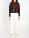 fem vintage leather jacket
