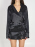 THE ATTICO 40 black mini dress