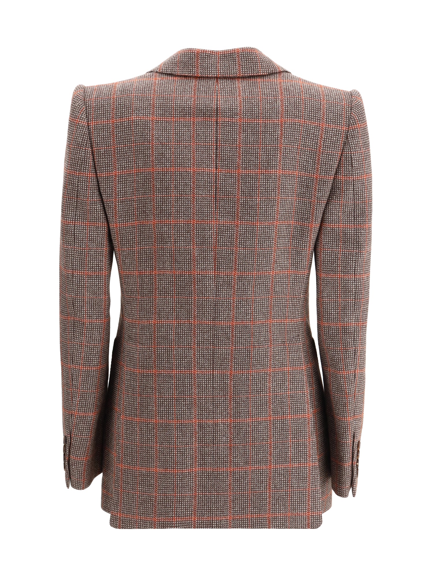 CHLOÉ 38 wool plaid blazer