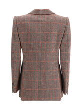CHLOÉ 38 wool plaid blazer