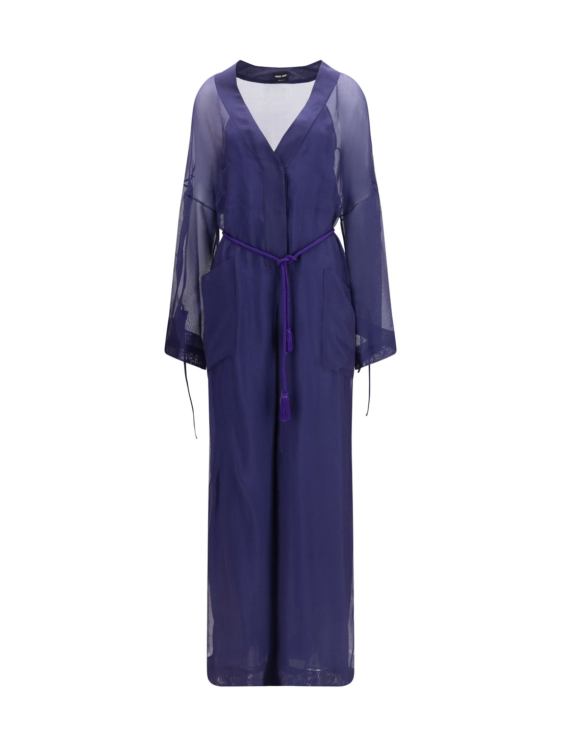 GIORGIO ARMANI 40 viscose and silk gauze jumpsuit