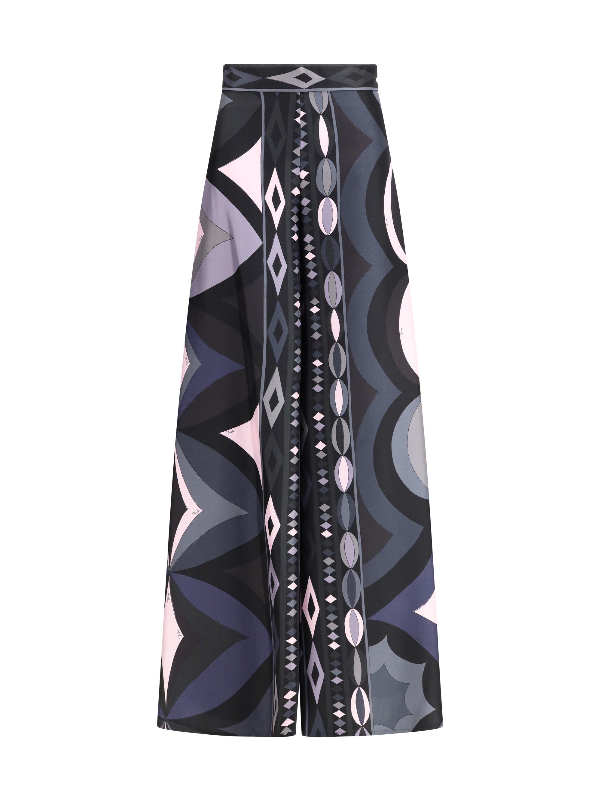 PUCCI 40 silk wide leg pants