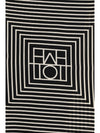 monogram silk scarf