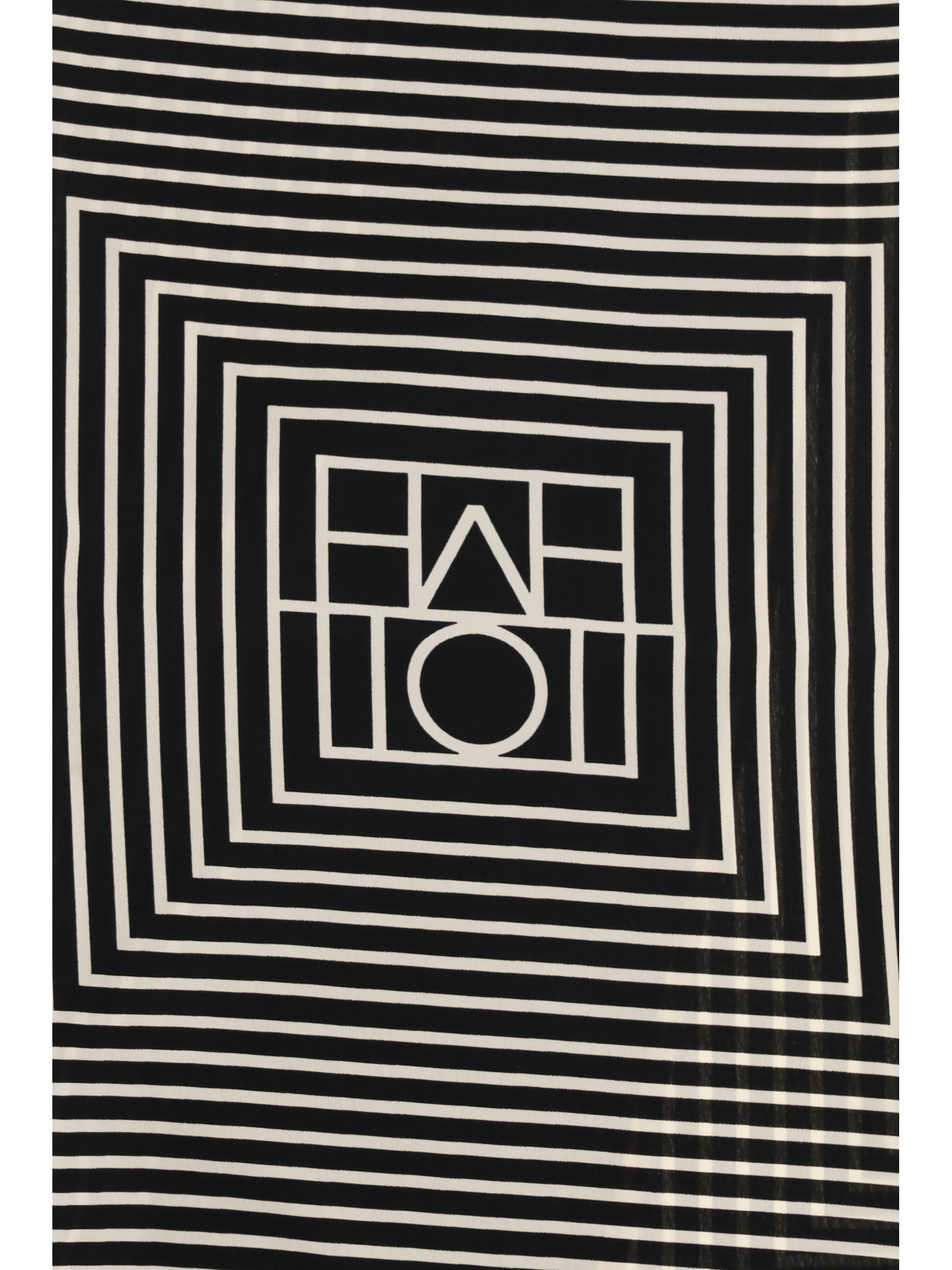 monogram silk scarf