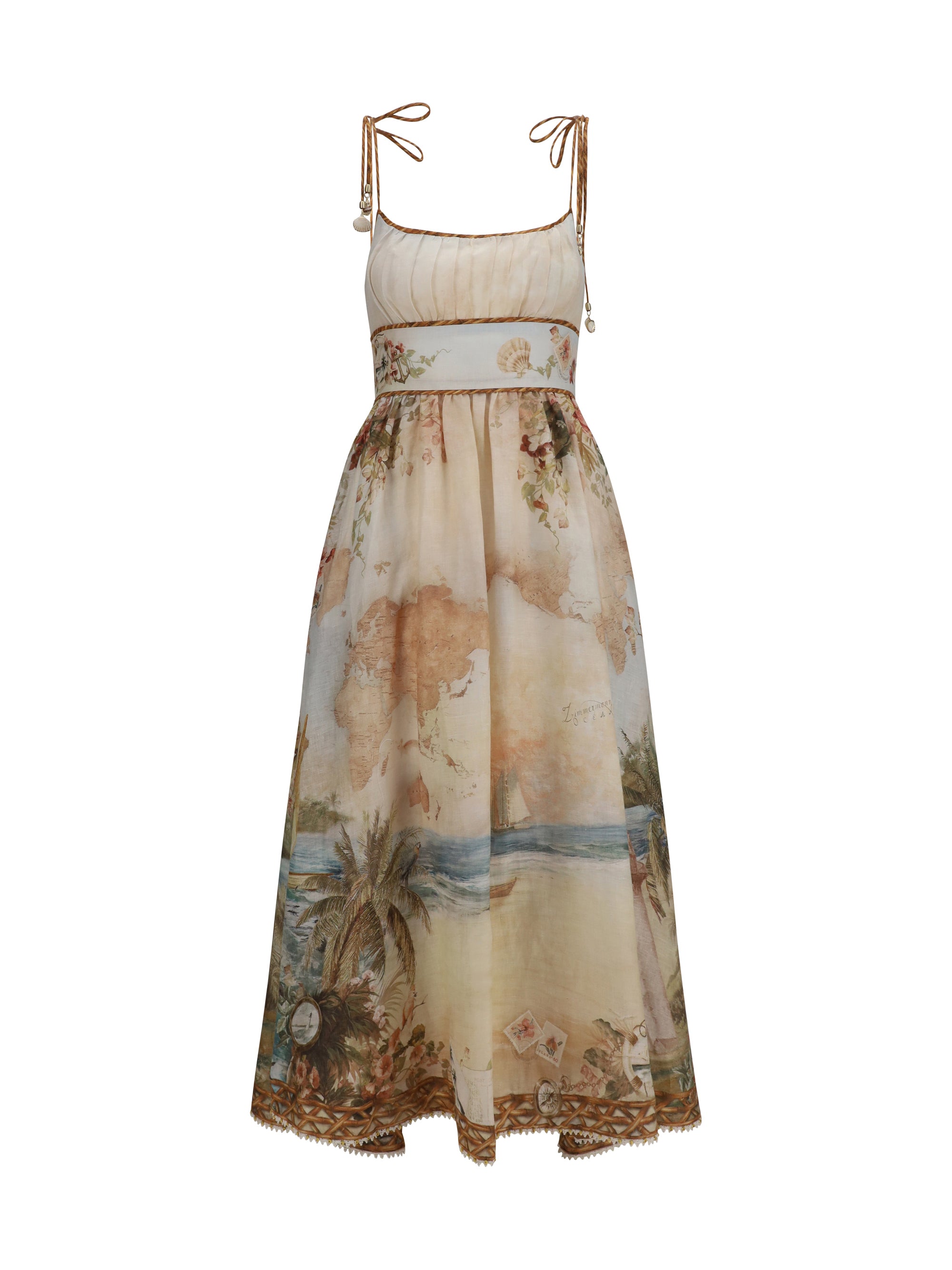 mahon linen corset dress