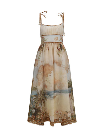 mahon linen corset dress
