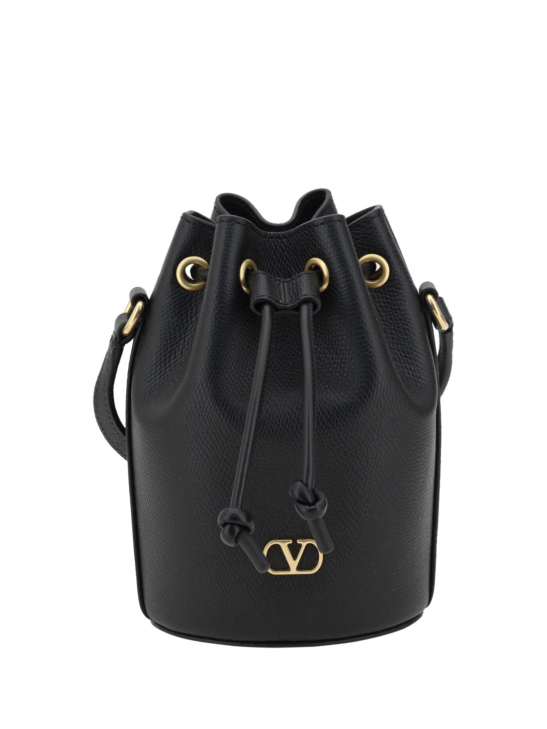 Valentino Garavani Mini Vlogo Drawstring Bucket Bag