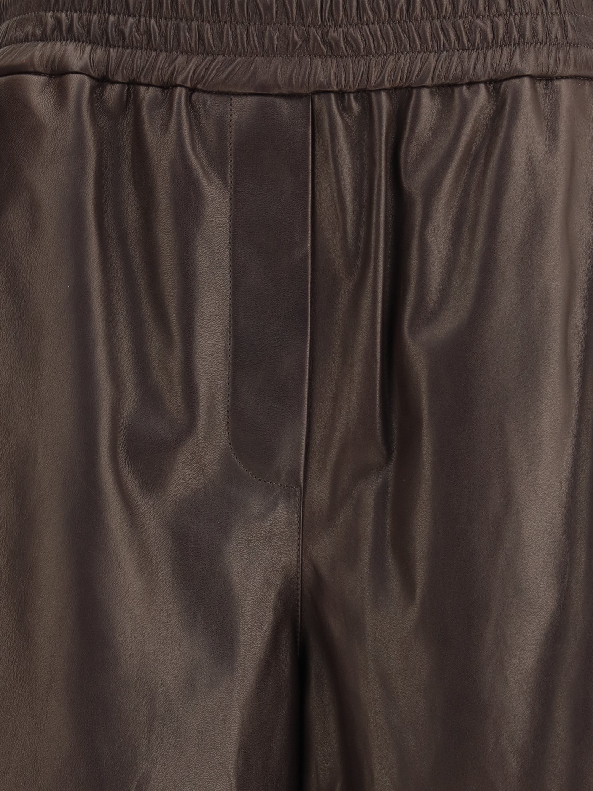 GIORGIO ARMANI 42 lambskin nappa leather pants