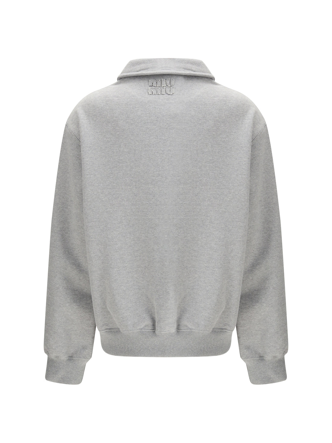 MIU MIU XS sweatshirt with oblique zip closure