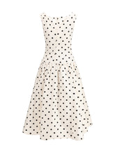 SELF-PORTRAIT 8 polka dot cotton midi dress