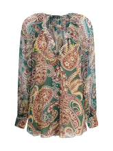 ETRO 40 silk crepon shirt