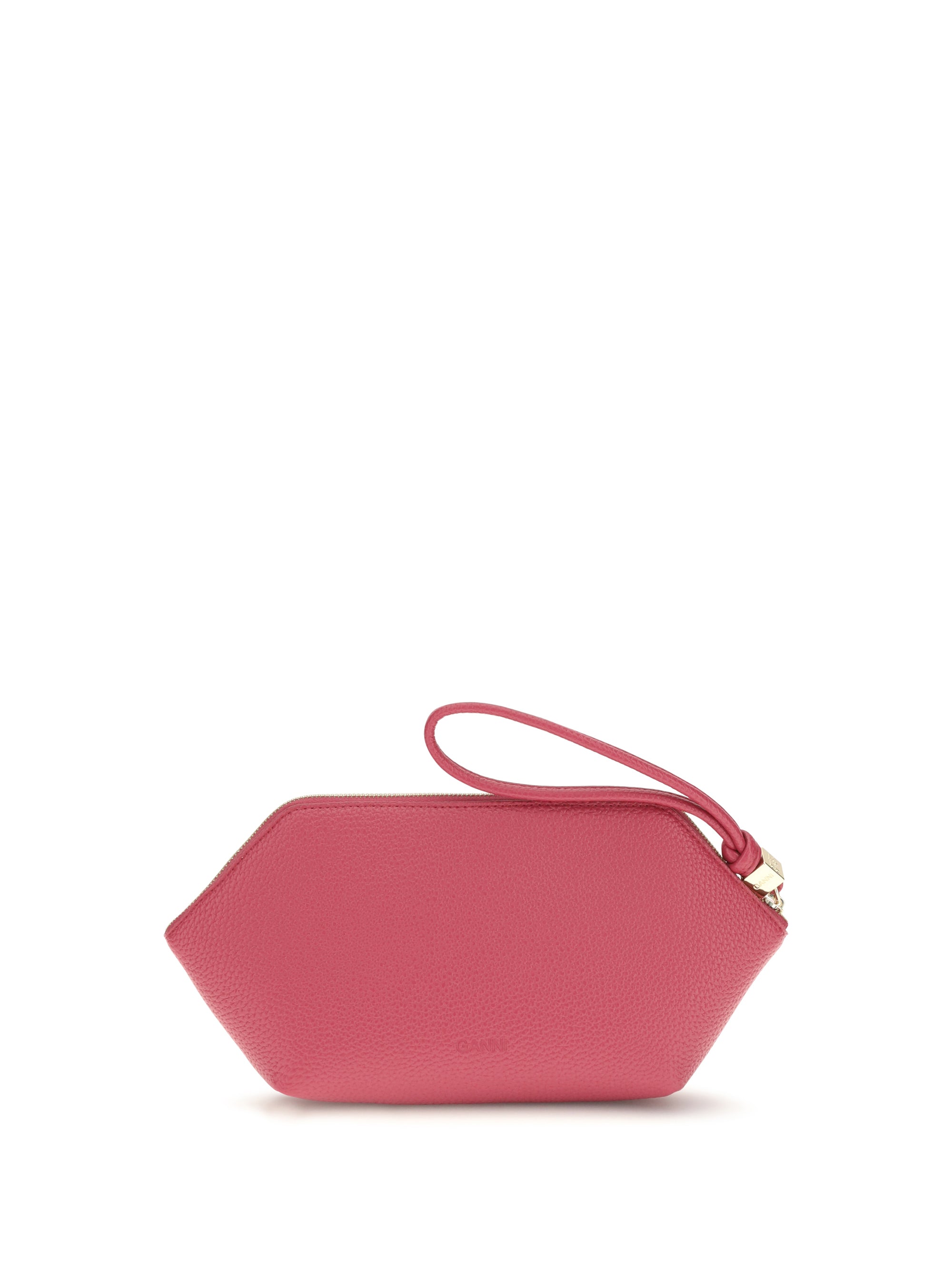 grained leather bou pouch