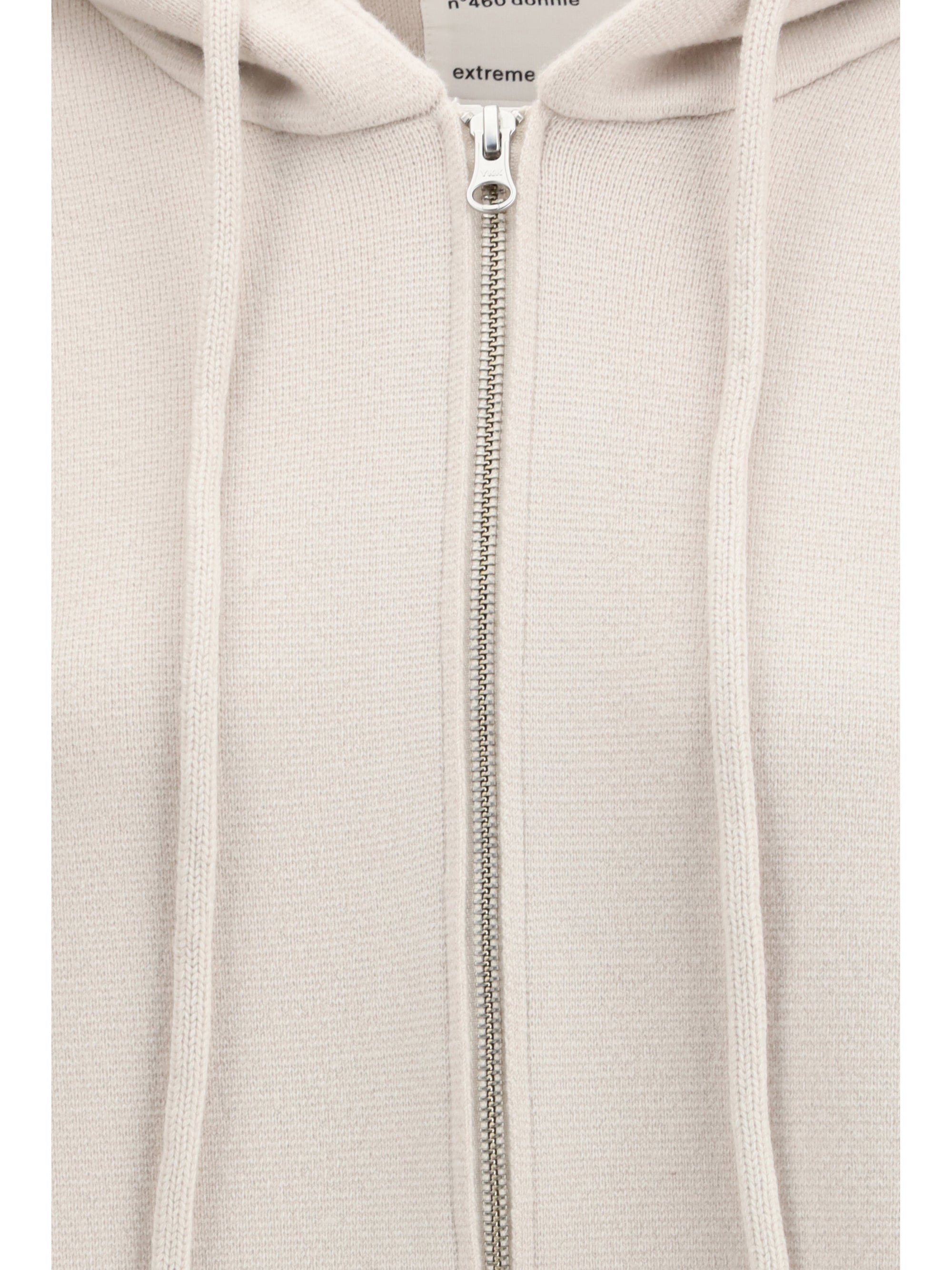 EXTREME CASHMERE OS zipped hooded cashmere cardigan n°460 donnie